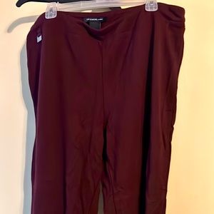 Zac & Rachel 2x burgundy thick dress slacks